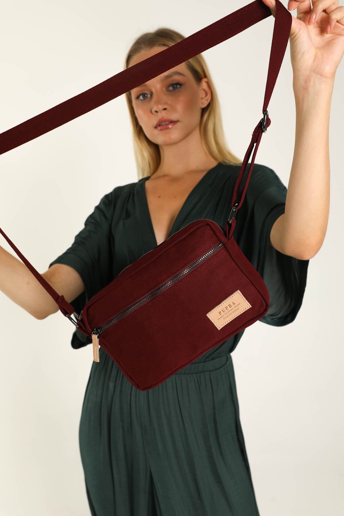 Roxy Crossbody Bag - Claret Red